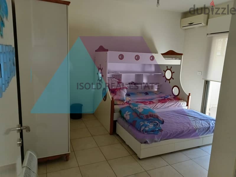 Fully furnished 180 m2 GF apartment with  terrace for rent in Zikrit 9
