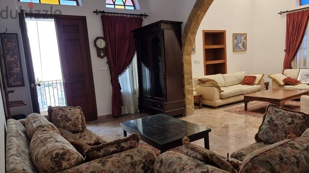 200 Sqm+ 50 Sqm Garden | Furnished apartment for rent in Beit Meri 3