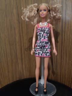 Barbie Mattel BASIC gray hair unflex legs still Good wearing doll=14$