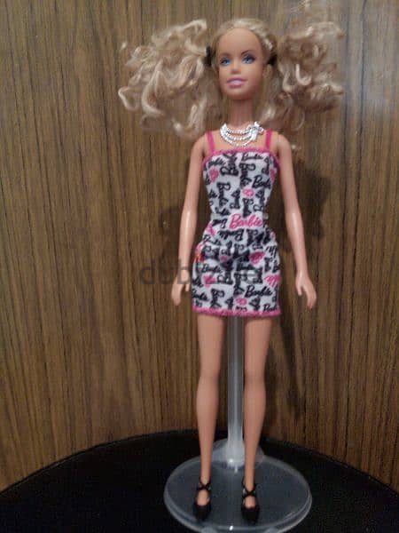 Barbie Mattel BASIC gray hair unflex legs still Good wearing doll=13$ 1