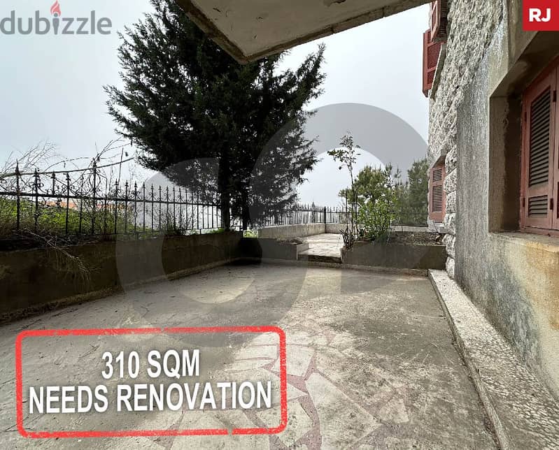 310 sqm apartment with mountain view in aley/عاليه  REF#RJ104652 0