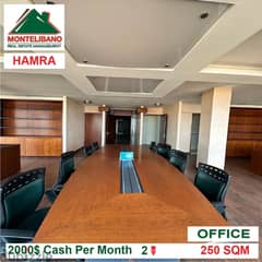 2000$!! Furnished Office for rent located in Hamra 0