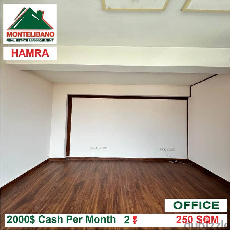 2000$!! Furnished Office for rent located in Hamra 5