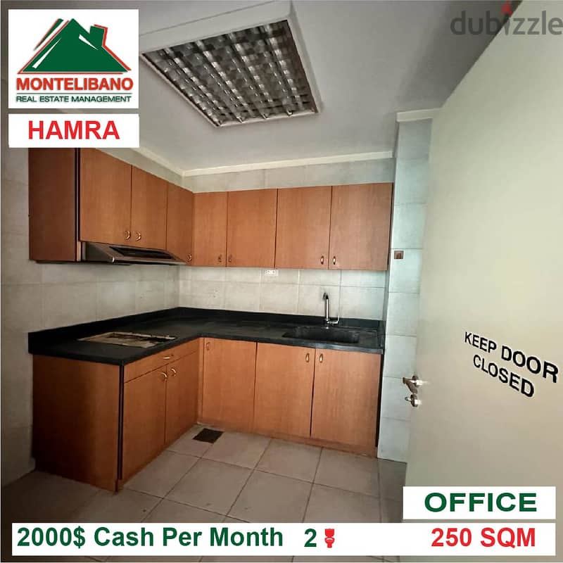 2000$!! Furnished Office for rent located in Hamra 9