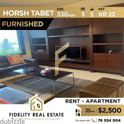 Apartment for rent in Horsh Tabet - Furnished KR22