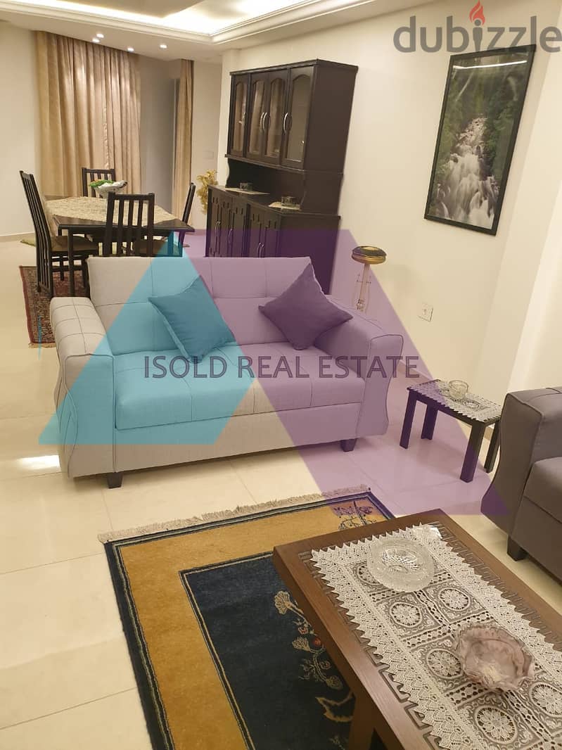 Fully furnished 100 m2 apartment for rent in Forn el Chebak 4