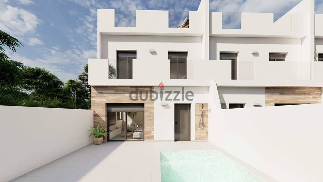 Spain Murcia new townhouses with pool &roof solarium prime location R3 2