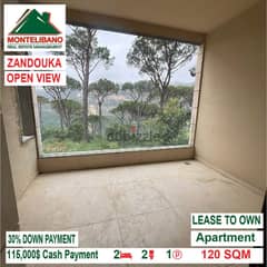 115000$!! Lease to Own Open View Apartment for sale in Zandouka 0