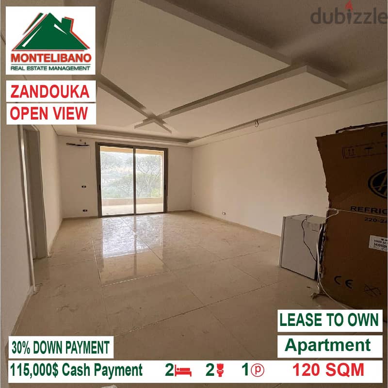 115000$!! Lease to Own Open View Apartment for sale in Zandouka 1