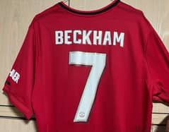 Manchester United Beckham limited edition of triple historic trophy