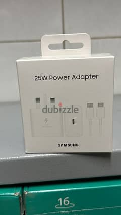 Samsung adapter 25w white 3pin+cable last and New
