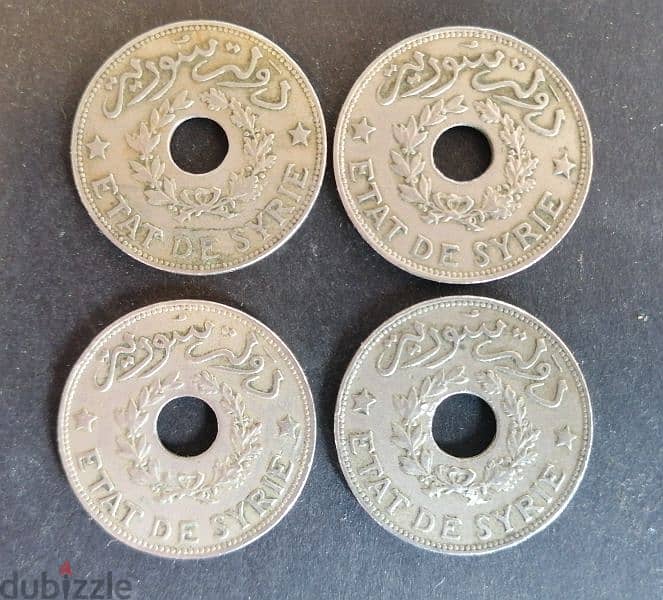 7 coins Grand Liban & Syrie 1