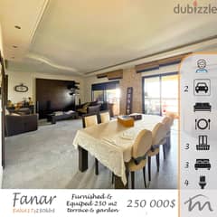 Fanar | Furnished/Equipped/Decorated 250m² | Prime Location | OpenView