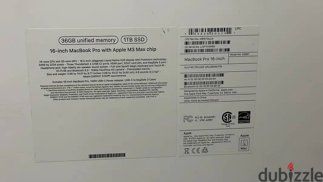 Macbook pro 16 M3 max 36/1tb MRW73 Silver great price 1