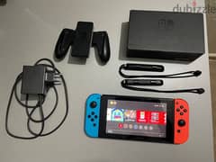 Nintendo Switch With All Its Accessories