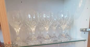baccarat glass for champagne,wine, each piece for 110 dollars