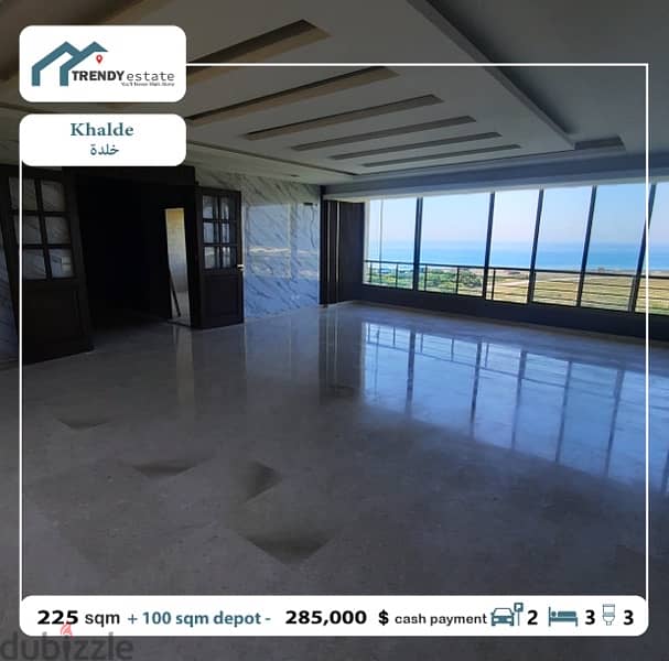 luxury apartment for sale in khalde شقة فخمة للبيع مع اطلالة على البحر 4