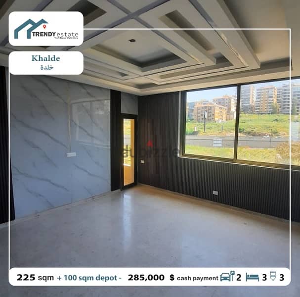 luxury apartment for sale in khalde شقة فخمة للبيع مع اطلالة على البحر 12