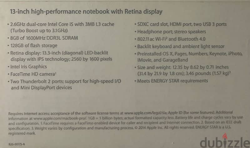 Macbook 13' pro retina 3