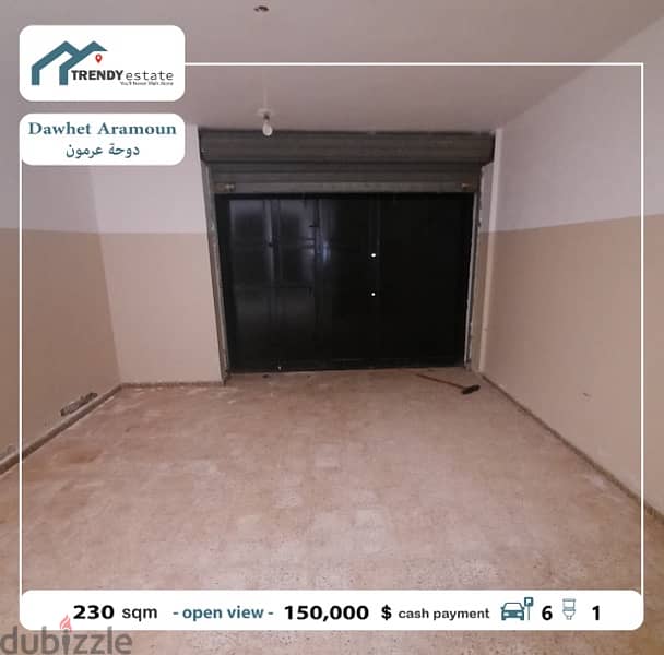 show room for sale in dawhet aramoun صالة عرض للبيع في دوحة عرمون 1