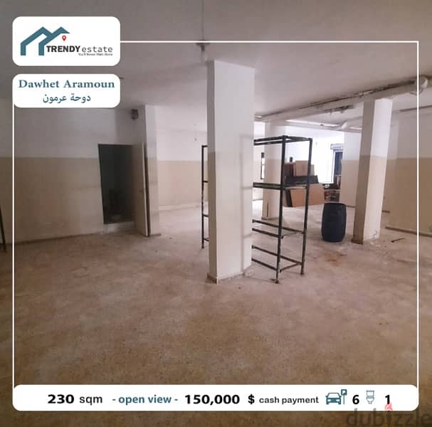 show room for sale in dawhet aramoun صالة عرض للبيع في دوحة عرمون 2
