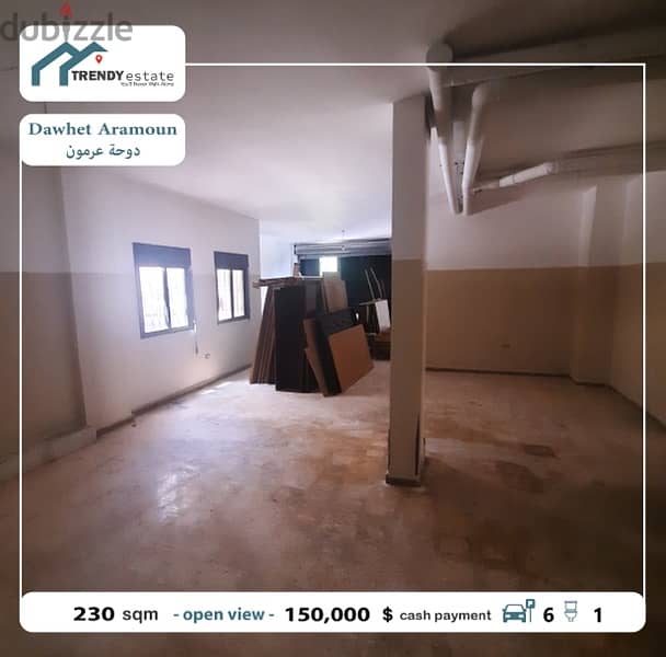 show room for sale in dawhet aramoun صالة عرض للبيع في دوحة عرمون 7
