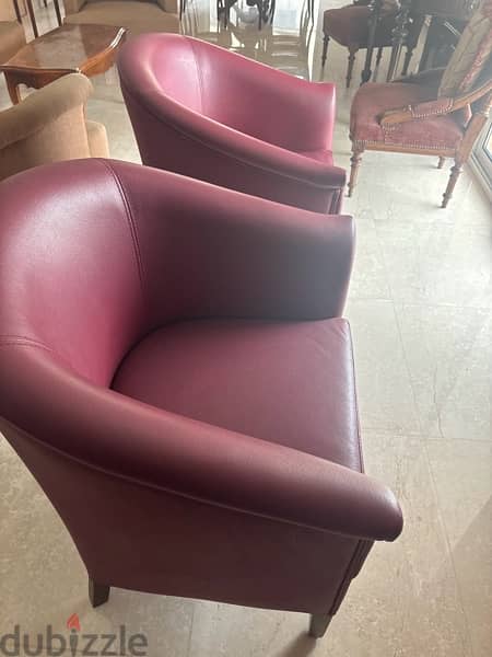 set of 2 armchair 2