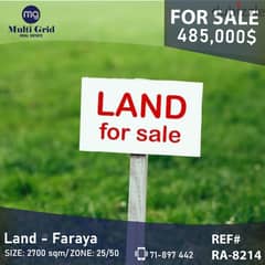 Land for Sale in Faraya, RA-8214, أرض للبيع في فاريا