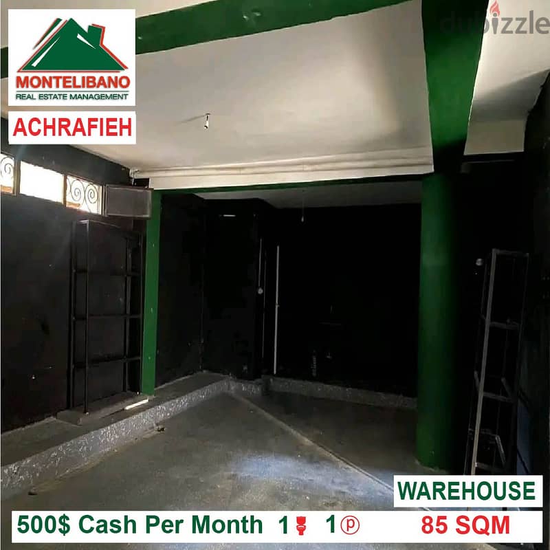 500$!! Warehouse for rent located in Achrafieh 2