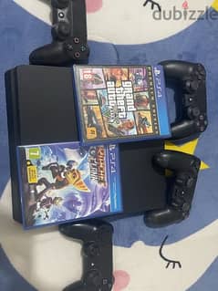 ps4 + gta 5 + ratchet&clank + 4 ps controllers ( delivery available ) 0