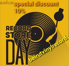 special discount  10 % on occasion of : vinyl record store day