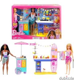Barbie Beach Boardwalk Playset, 2 Dolls