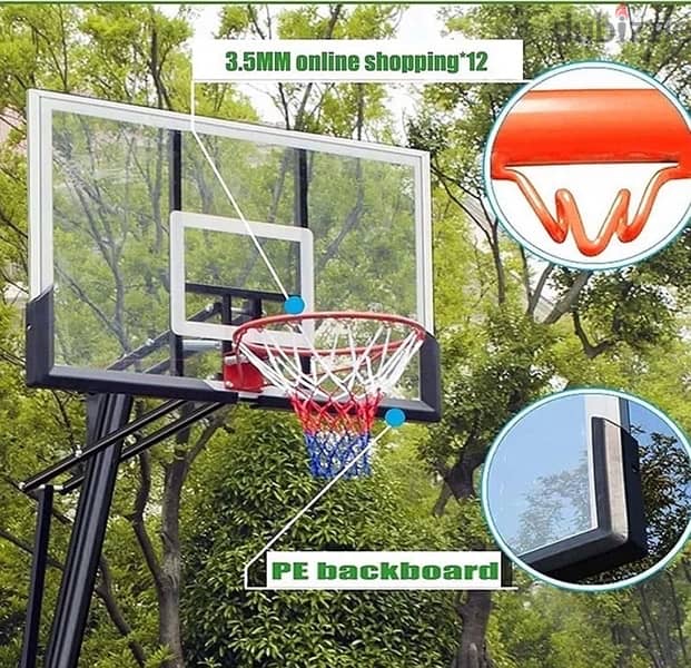 Basket ball hoop adjustable height hydrolic 2