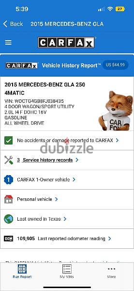 gla 2015 black clean carfax 4×4 8