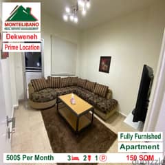 apartment for rent in Dekweneh!!
