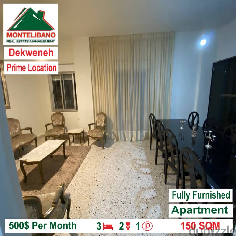 apartment for rent in Dekweneh!! 1