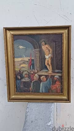 لوحة السيد المسيح، رسم زيتي اوروبية 0