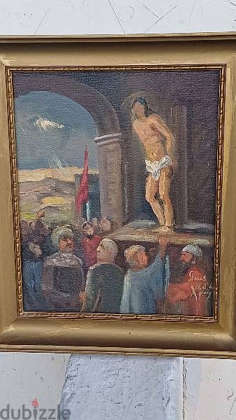 لوحة السيد المسيح، رسم زيتي اوروبية 3
