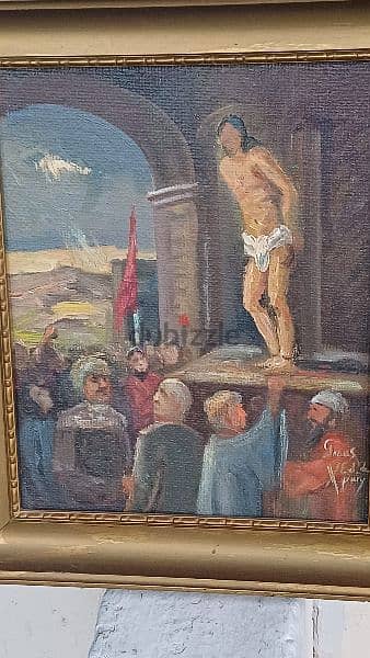 لوحة السيد المسيح، رسم زيتي اوروبية 5