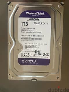1 TB Wd purple  for server / dvr/ desktop