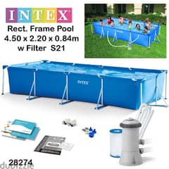Intex Pool 450 x 220 x 84cm With Pump 0