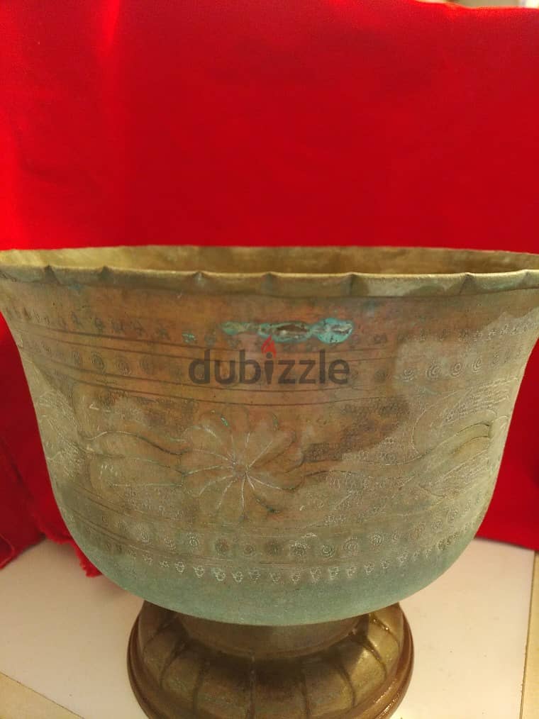 Very old copper cache pot (cup) 1