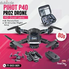 PIHOT P40 Pro2 Drone 
HD Dual Lens - 4K Resolution
