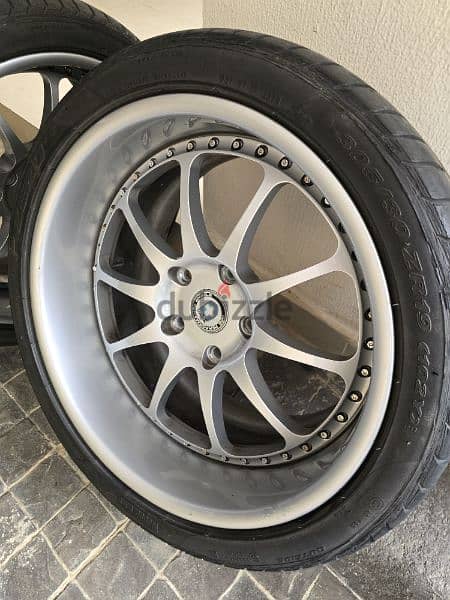 19 inch HRE competition original Wheels with Pirelli 8