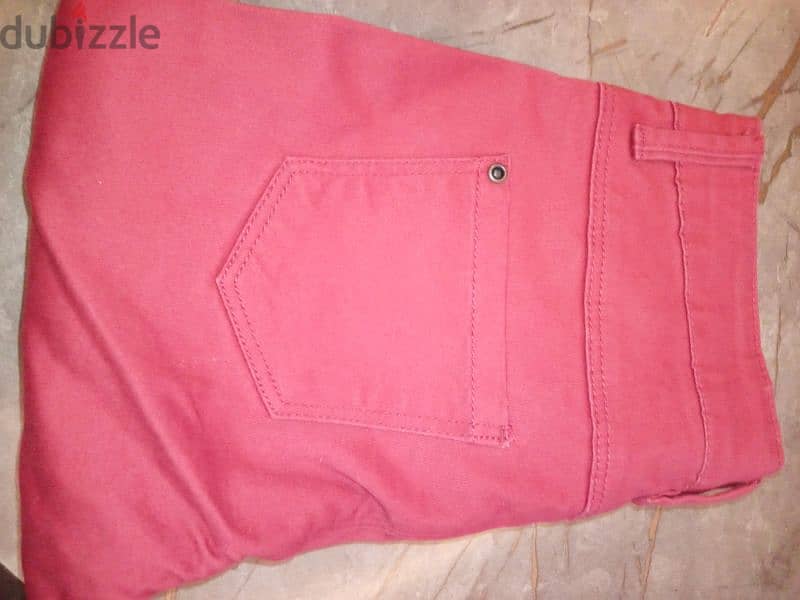 new crillus Paris jeans , bordeau et rose clair, 8 years 6