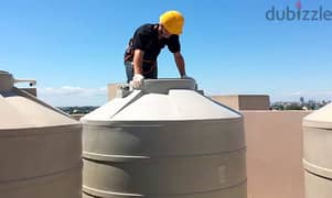cleaning roof water container
