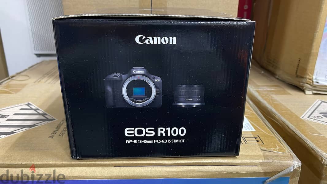 Canon Camera EOS R100 RF-S 18-45mm F4.5-6.3 IS STM Kit 0