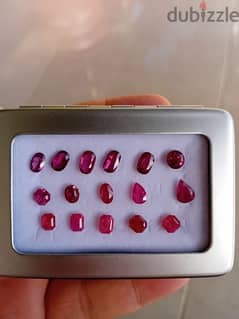 natural ruby  15.15 ct 16 pieces