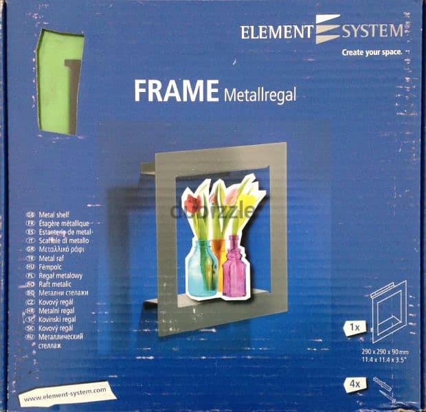 Set of Frame Metal Shelves (3 pcs)
 Brand: Element System (Germany) 2