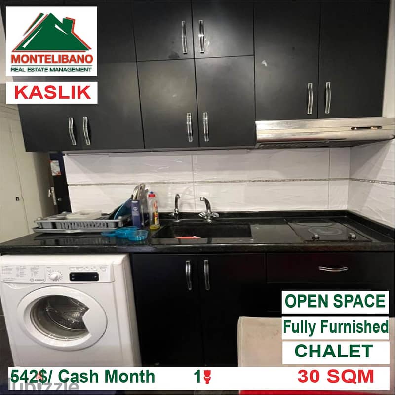 542$/Cash Month!! Chalet For Rent In Kaslik!! 1